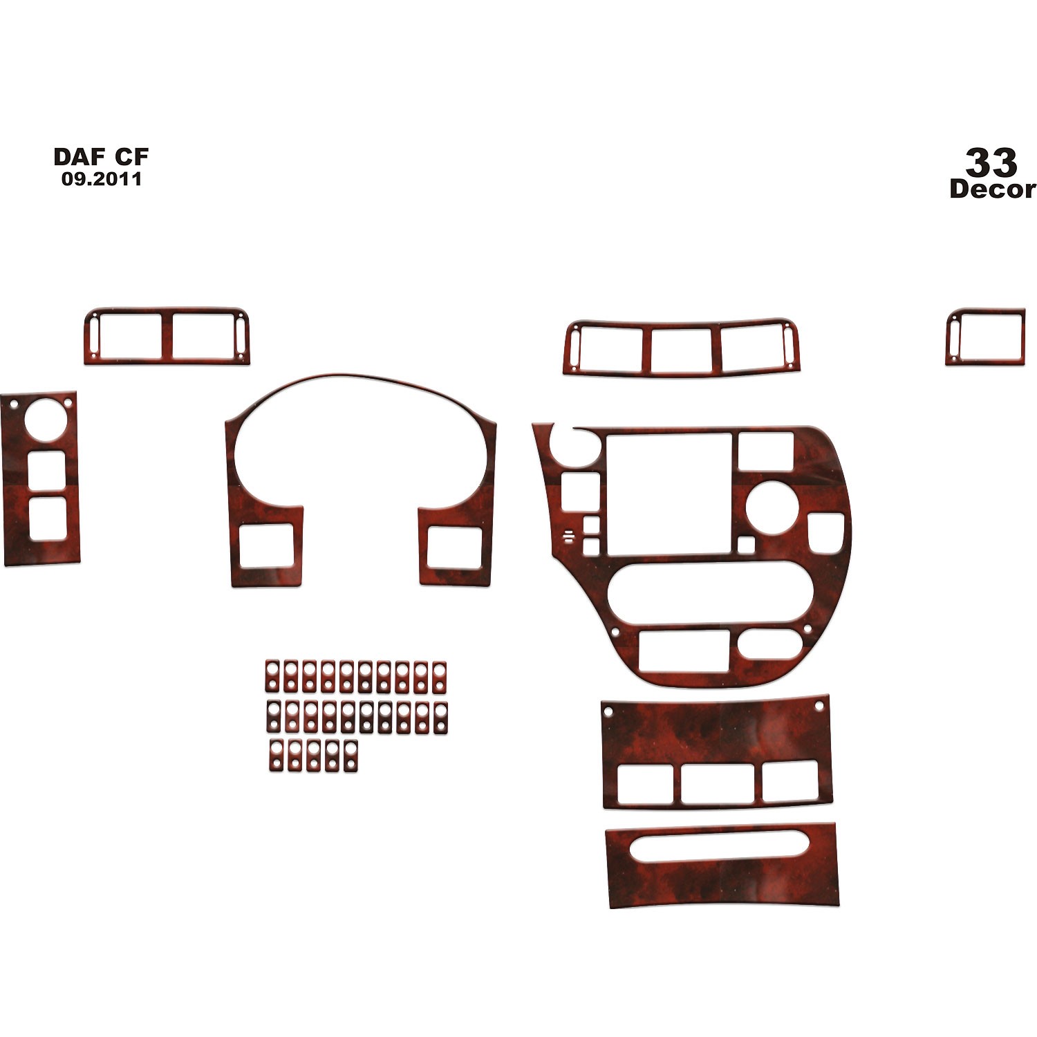 Meriç® Daf Cf Ön Torpido Kaplama 33 Parça 2011-›