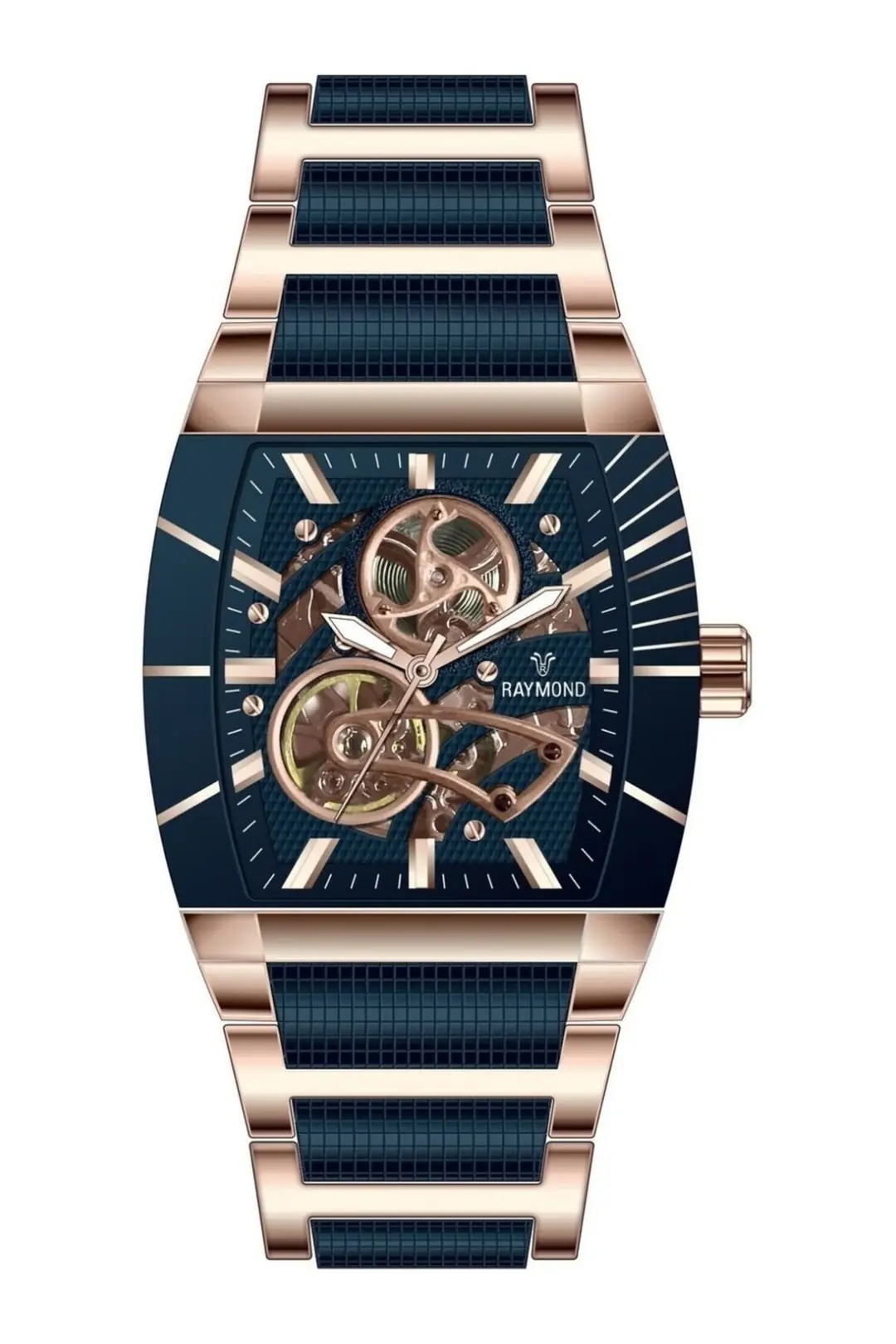 RYM-5129 RAYMOND OTOMATİK ERKEK KOL SAATİ - %100 ÇELİK VE 2 YIL