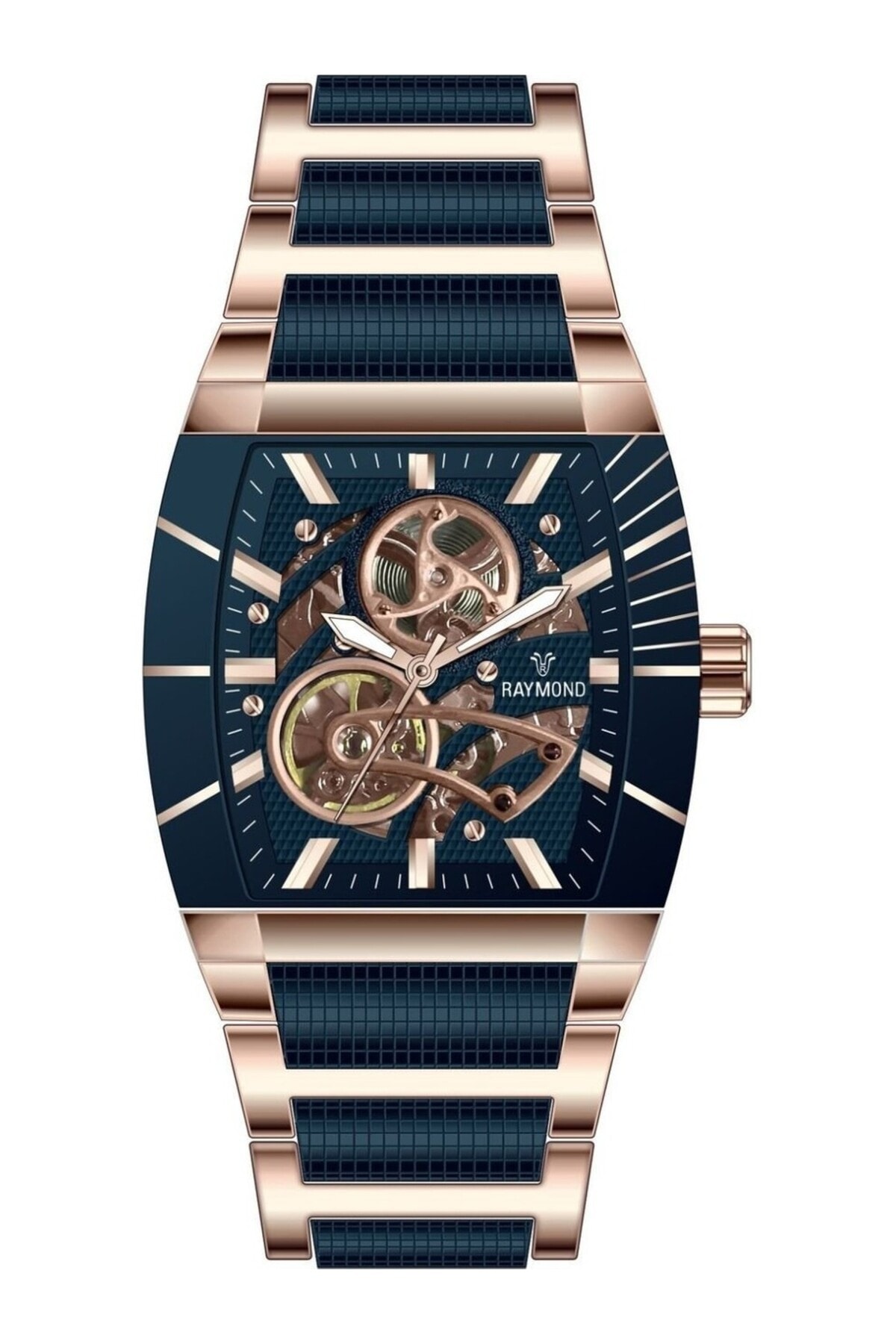 RYM-5129 RAYMOND OTOMATİK ERKEK KOL SAATİ - %100 ÇELİK VE 2 YIL GARANTİLİ