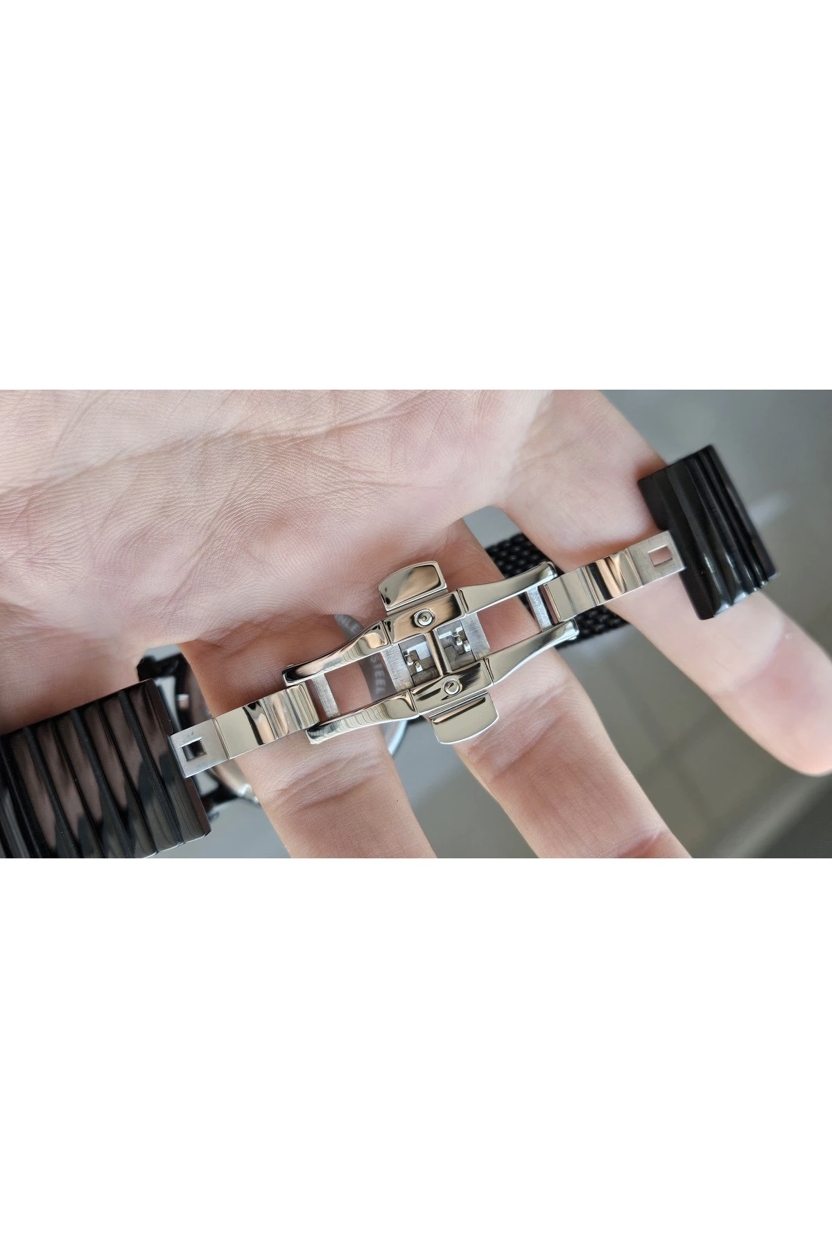 RYM-280275 RAYMOND ERKEK KOL SAATİ - PASLANMAZ ÇELİK HASIR KORDON - 2 YIL GARANTİ