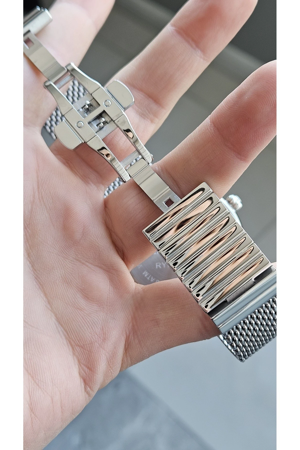 RYM-280275 RAYMOND ERKEK KOL SAATİ - PASLANMAZ ÇELİK HASIR KORDON - 2 YIL GARANTİ