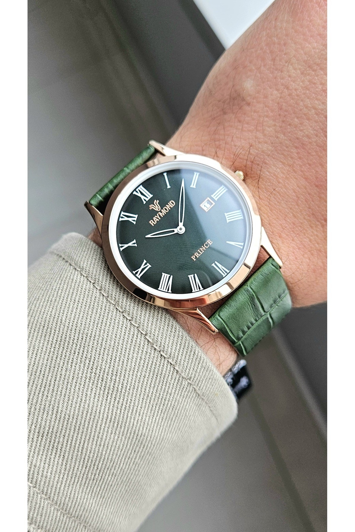RYM-3173R KLASİK ERKEK KOL SAATİ - ÇELİK KASA VE DERİ KORDON - 2 YIL GARANTİ