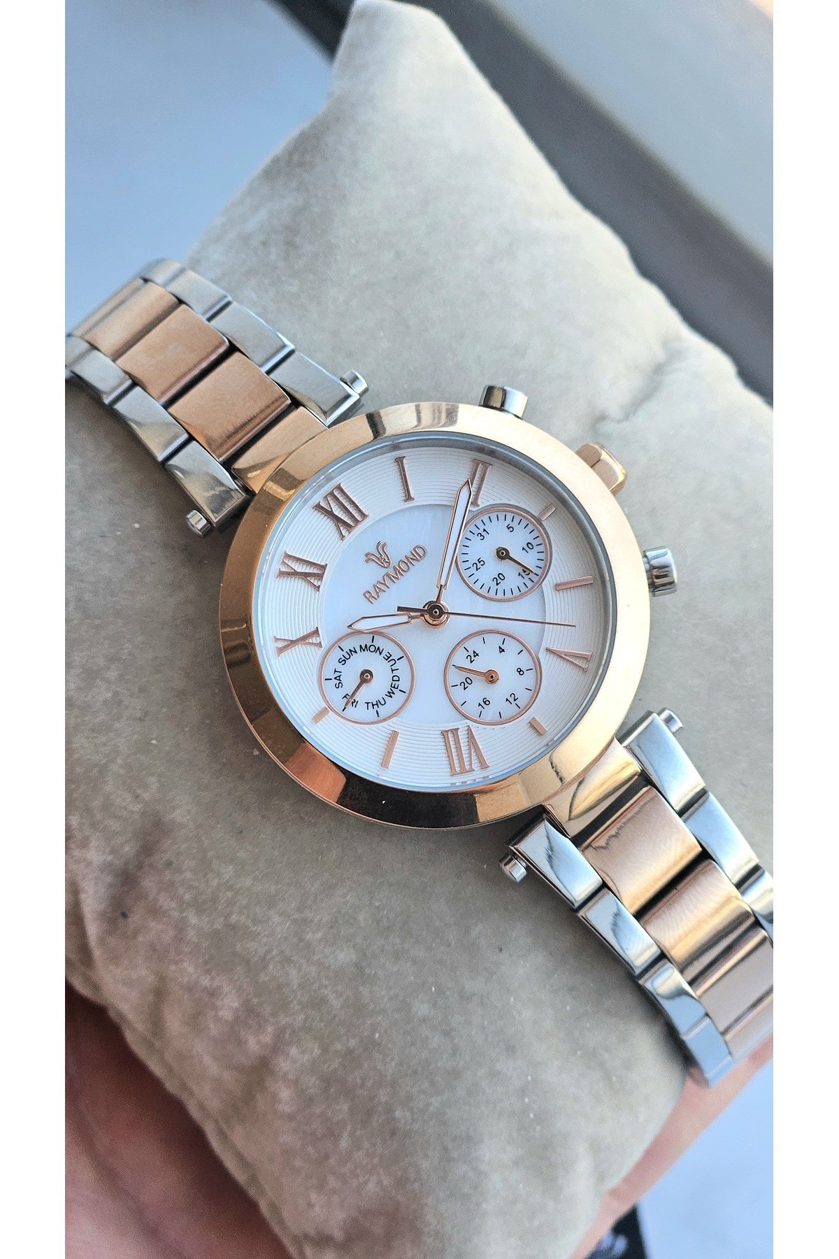 RYM-81004 RAYMOND 34mm %100 ORIJINAL- KADIN KOL SAATİ - SU GEÇİRMEZ - 2 YIL GARANTİ