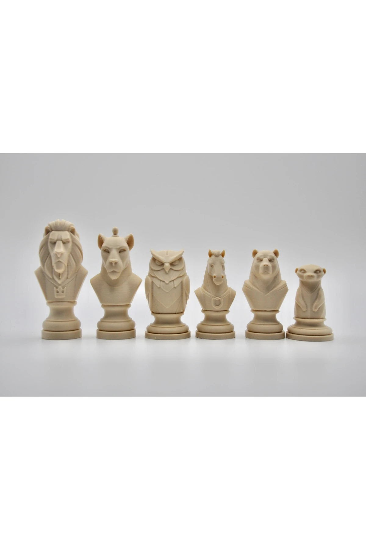 Vahşi Hayvanlar Satranç Taşı Seti