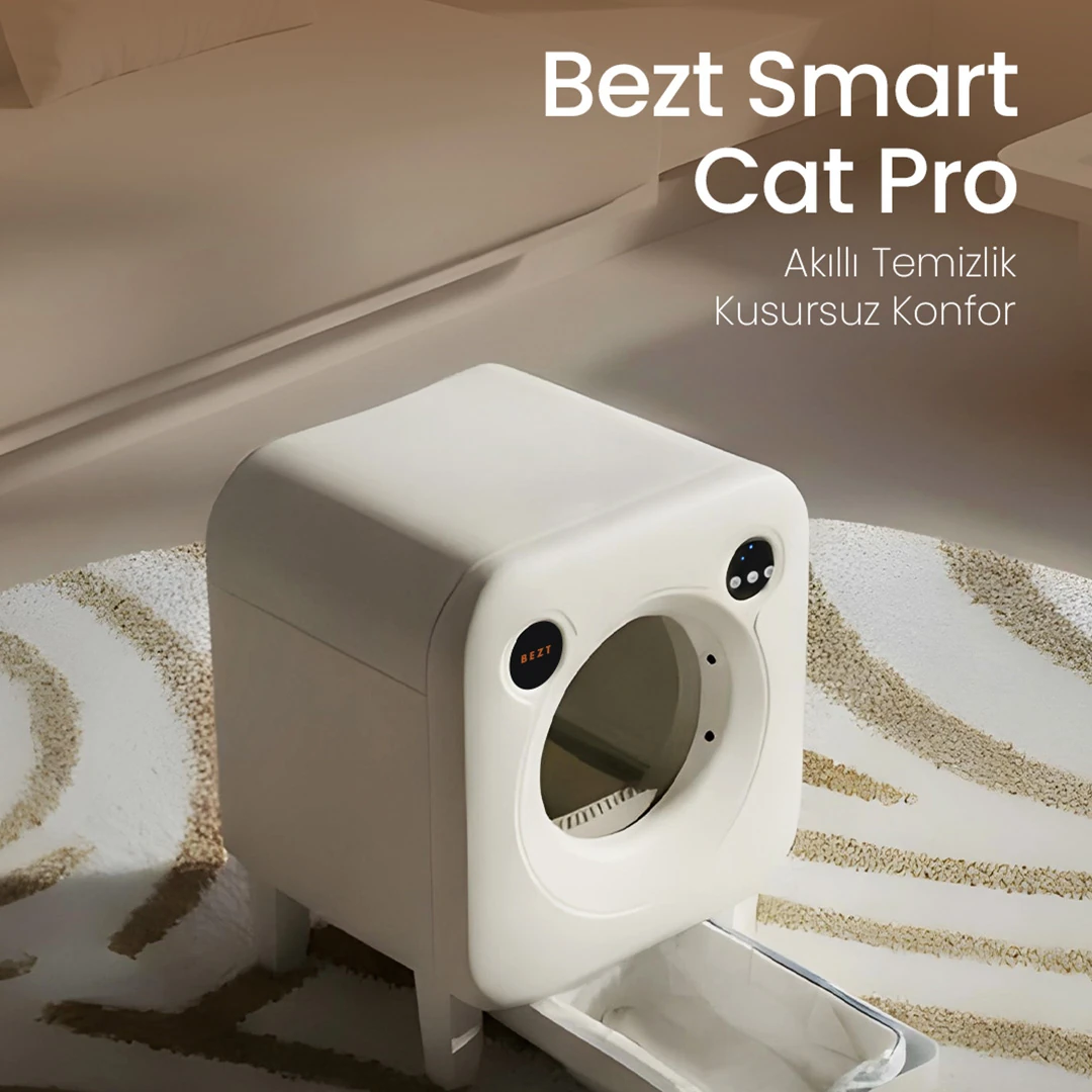 Bezt Smart Cat Pro Kameralı  Otomatik Akıllı Kedi Tuvaleti