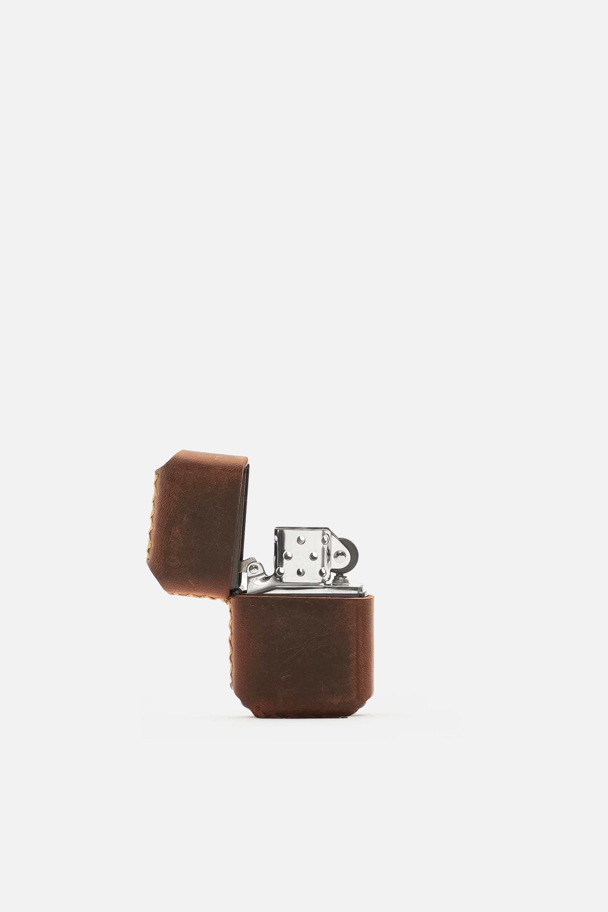 Hakiki %100 Deri El Yapımı Zippo Uyumlu Çakmak Kılıfı ve Çakmak (Gazsız Gönderim)