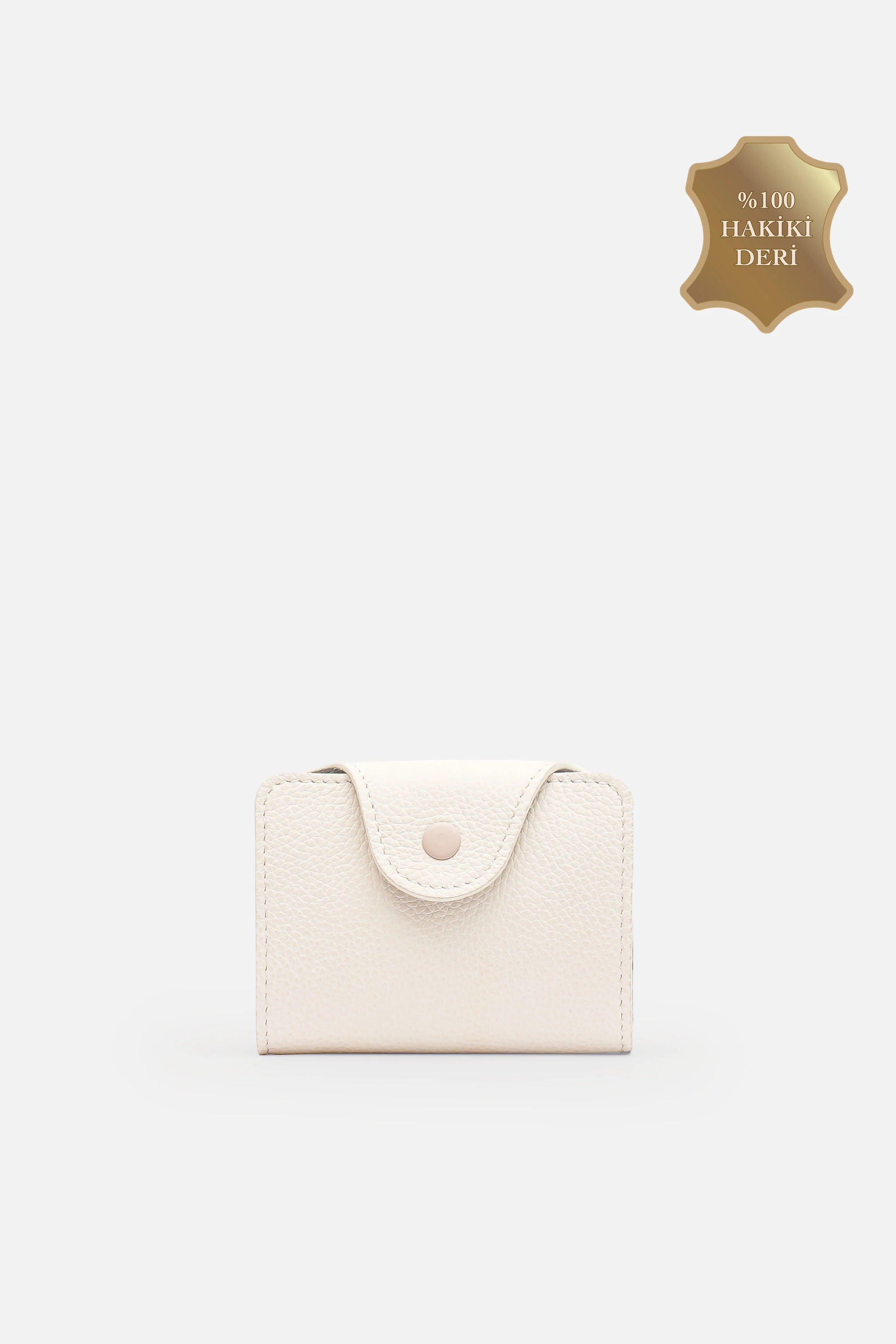 MAFİ Unisex Kartell Hakiki Deri Kompakt Akordeon Kartlık