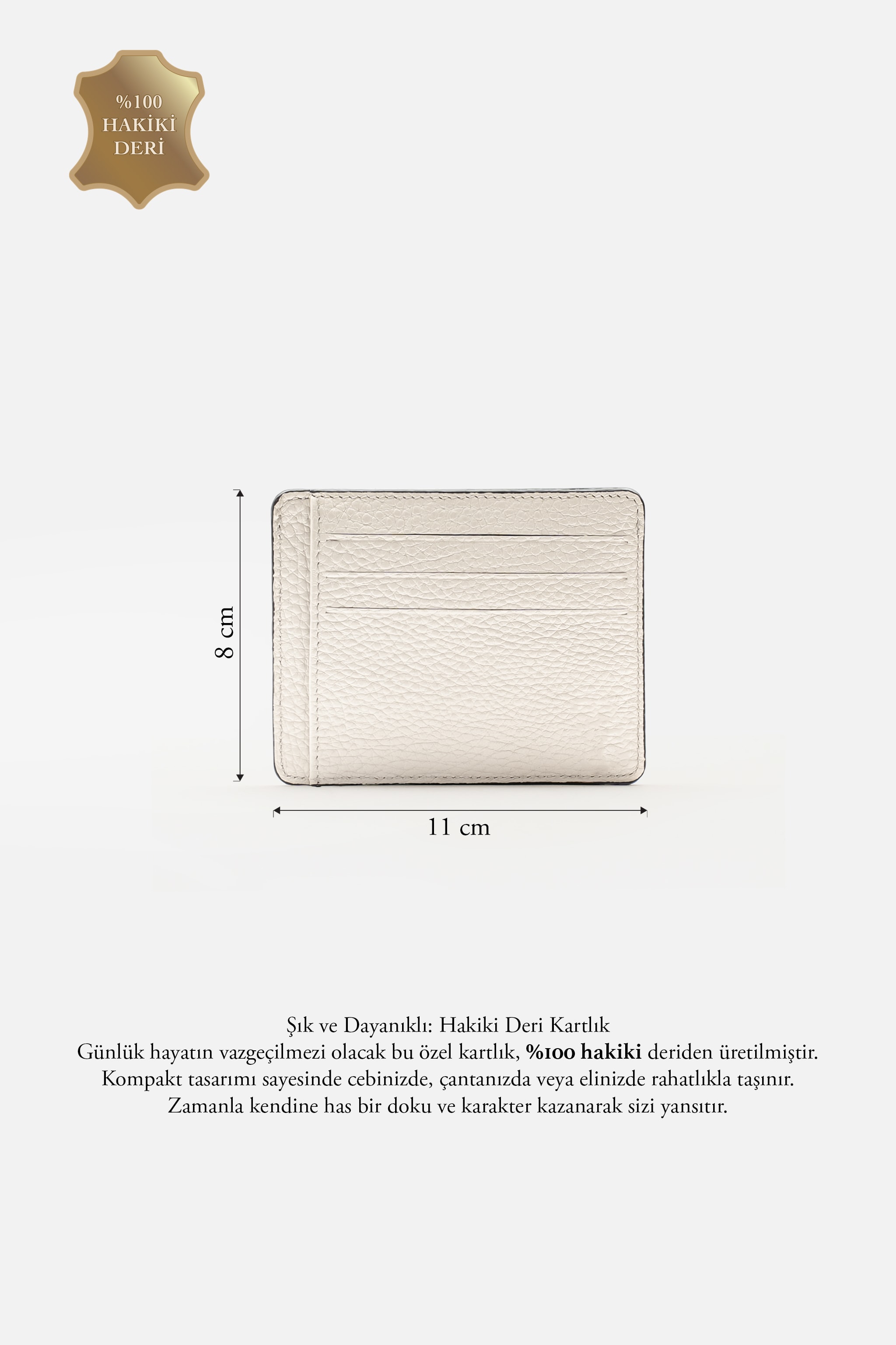 MAFİ Gerçek Deri Minimalist Kartlık – 6 Kart Bölmesi, İnce ve Şık Tasarım, Unisex