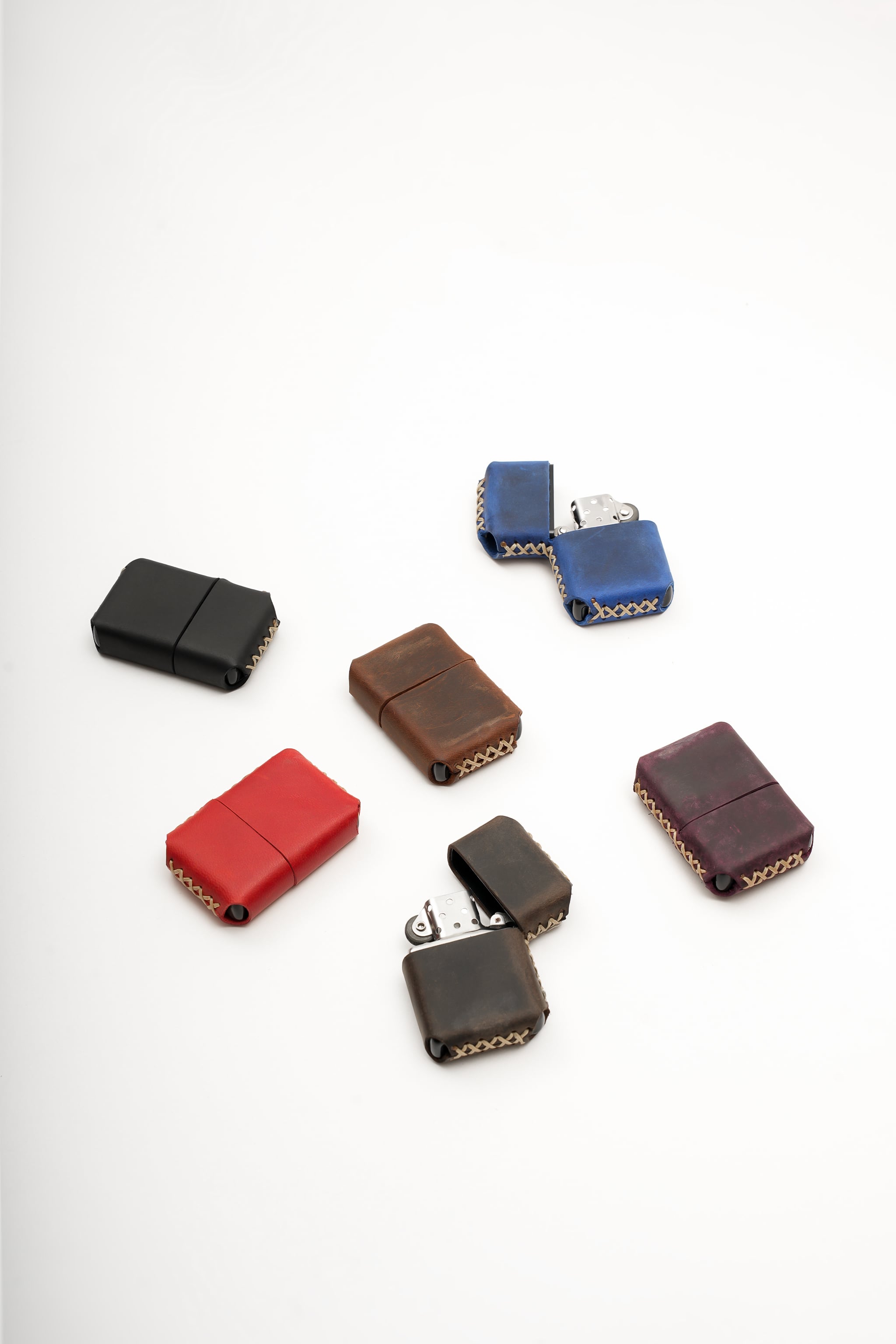 Hakiki %100 Deri El Yapımı Zippo Uyumlu Çakmak Kılıfı ve Çakmak (Gazsız Gönderim)
