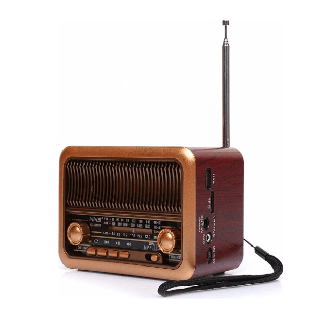 Nns 3315 Mini Taşınabilir Nostaljik Radyo Bluetooth Hoparlör