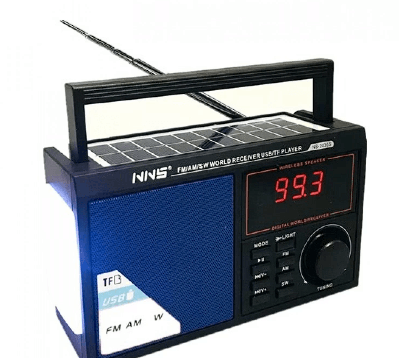 NS-2036S Solar Bluetooth Radyo Güneş Enerjili Gece Lambalı 19 Cm