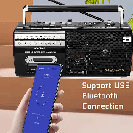 Knstar M-70bt Bluetooth + Usb + Sd + Fm Radyo Kaset Çalar