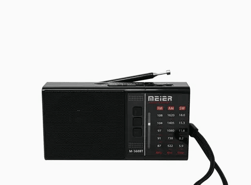 MEİER Mini Radyo Taşınabilir Multi Band FM Radyo Şarjlı Cep Radyosu M568BT 3 Bant