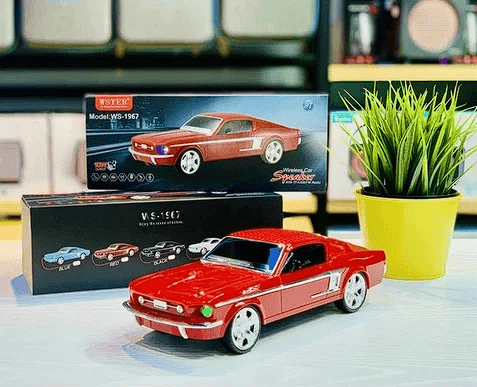 WS-1967BT Ford Mustang Gt 1967 Model 10W Bluetooth Hoparlör Fm Radyo USB Tf Aux Destekli Speaker