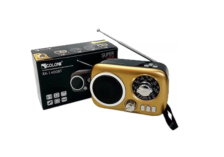 Golon Am/fm Çok Bantlı Radyo Usb/tf Müzik Çalar Taşınabilir Retro Radyo RX-855BT