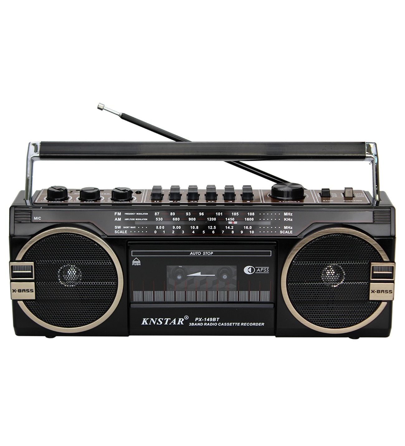 Knstar Px-149bt Bluetooth Usb+sd+fm Radyo Kaset Çalar Müzik Çalar