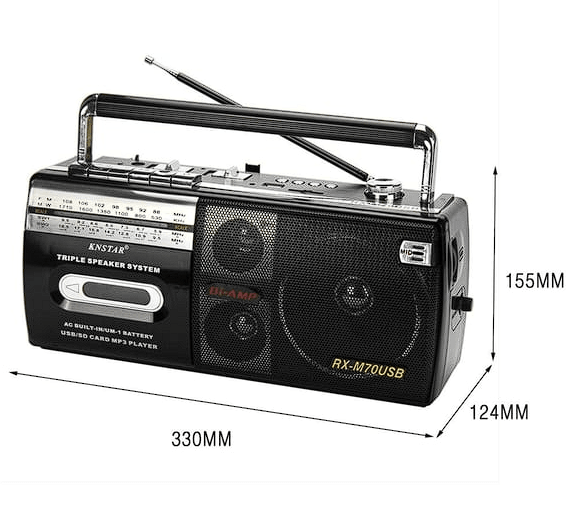 KNSTAR Nostalji M-50bt Yeni Trend Bluetooth Kaset Çalar Usb+sd+fm Radyo 