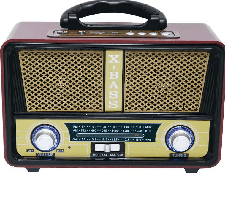 KNSTAR M-112bt Şarjlı Nostaljik Bluetooth Fm Radyo Usb/sd/mp3 