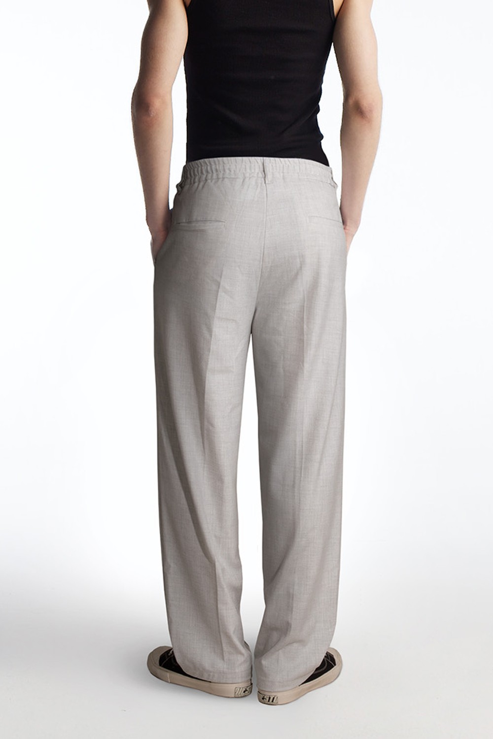 Erkek Baggy Bol Paça Keten Pantolon