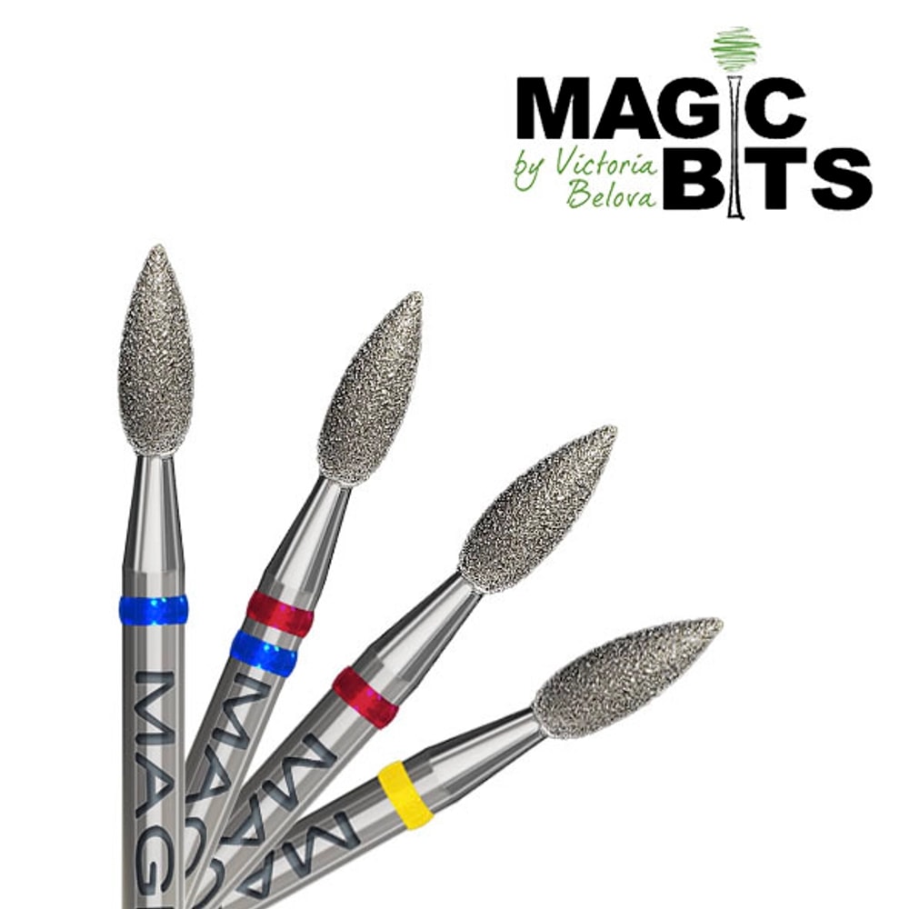 Magic Bits Şişman Elmas Ateş Uç Freze 