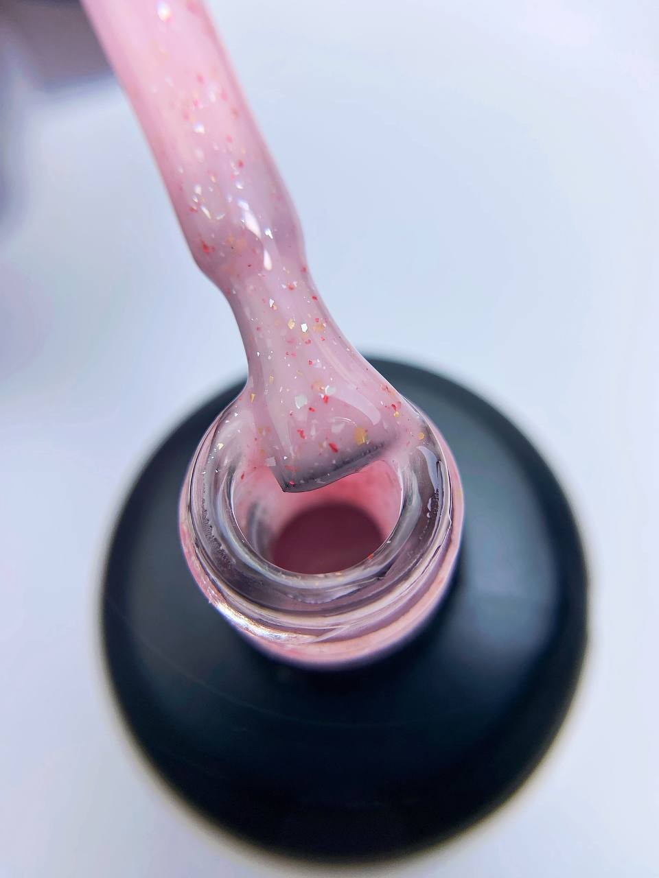 AMOUR  COVER BASE COAT Sea Shell - (Santorini)Pembe yogurt, pembe altın  folyolu
