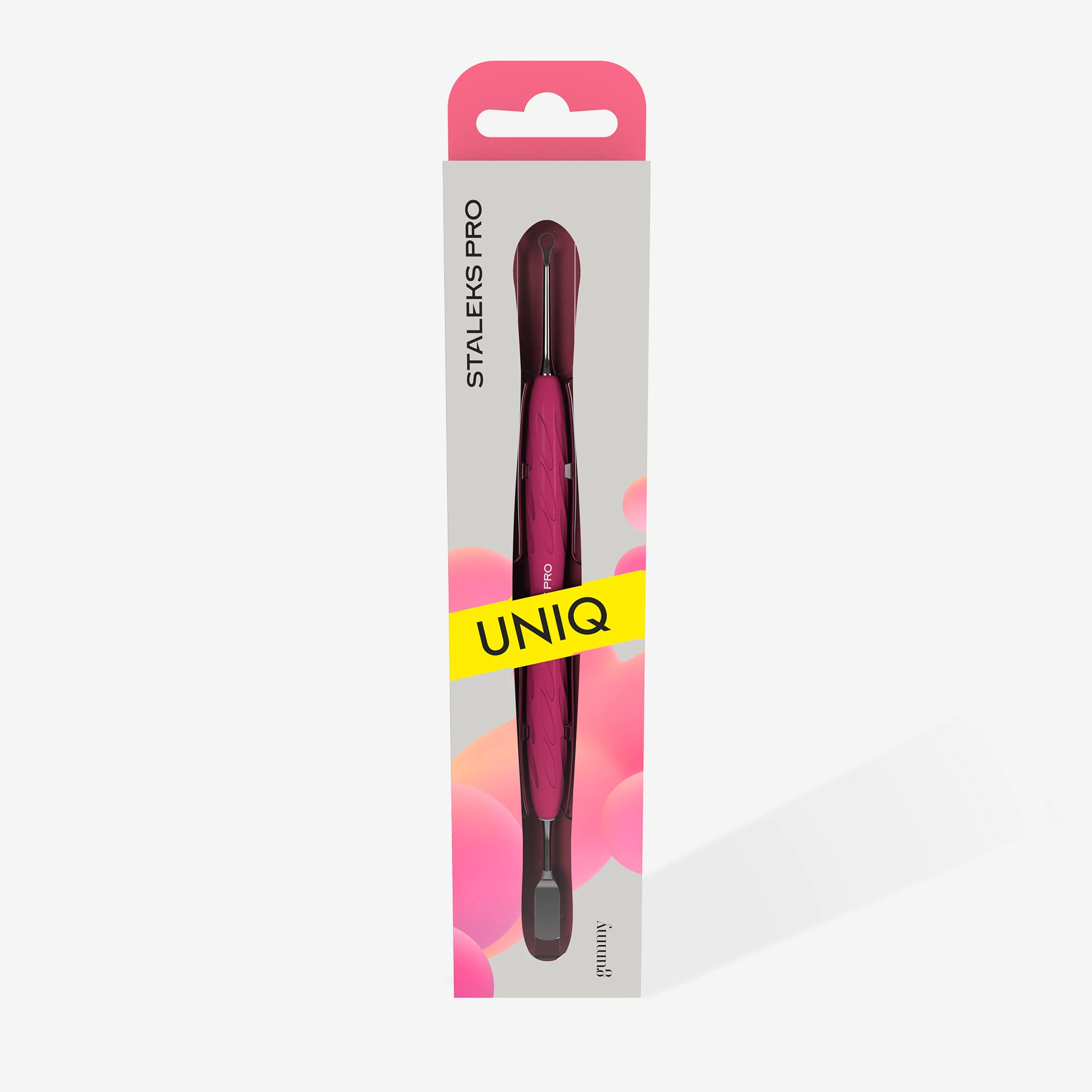 "Gummy" UNIQ 11 TYPE 1 Silikon Saplı Tırnak Eti İtici (Dar Düz İtici + Halka)