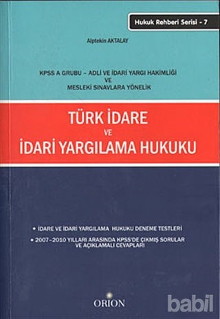 Türk İdare ve İdari Yargılama Hukuku-Alptekin Atalay