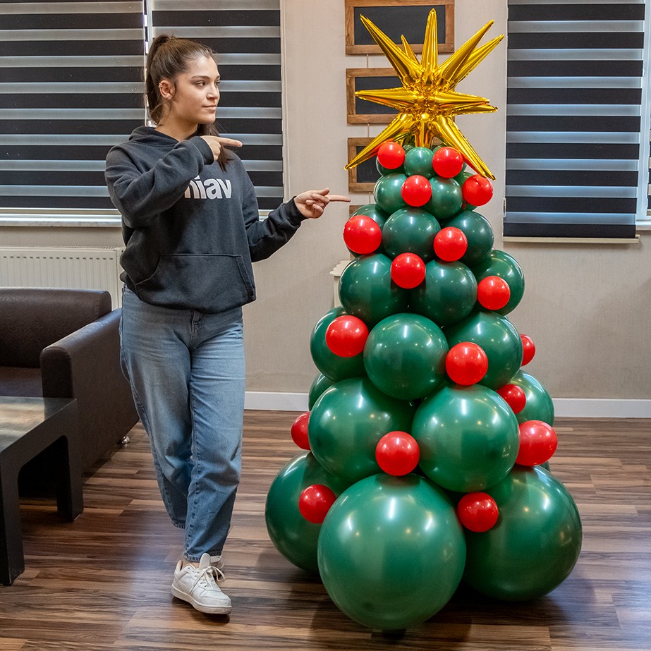 Yılbaşı Ağaçı Balon Seti - Kendin Yap