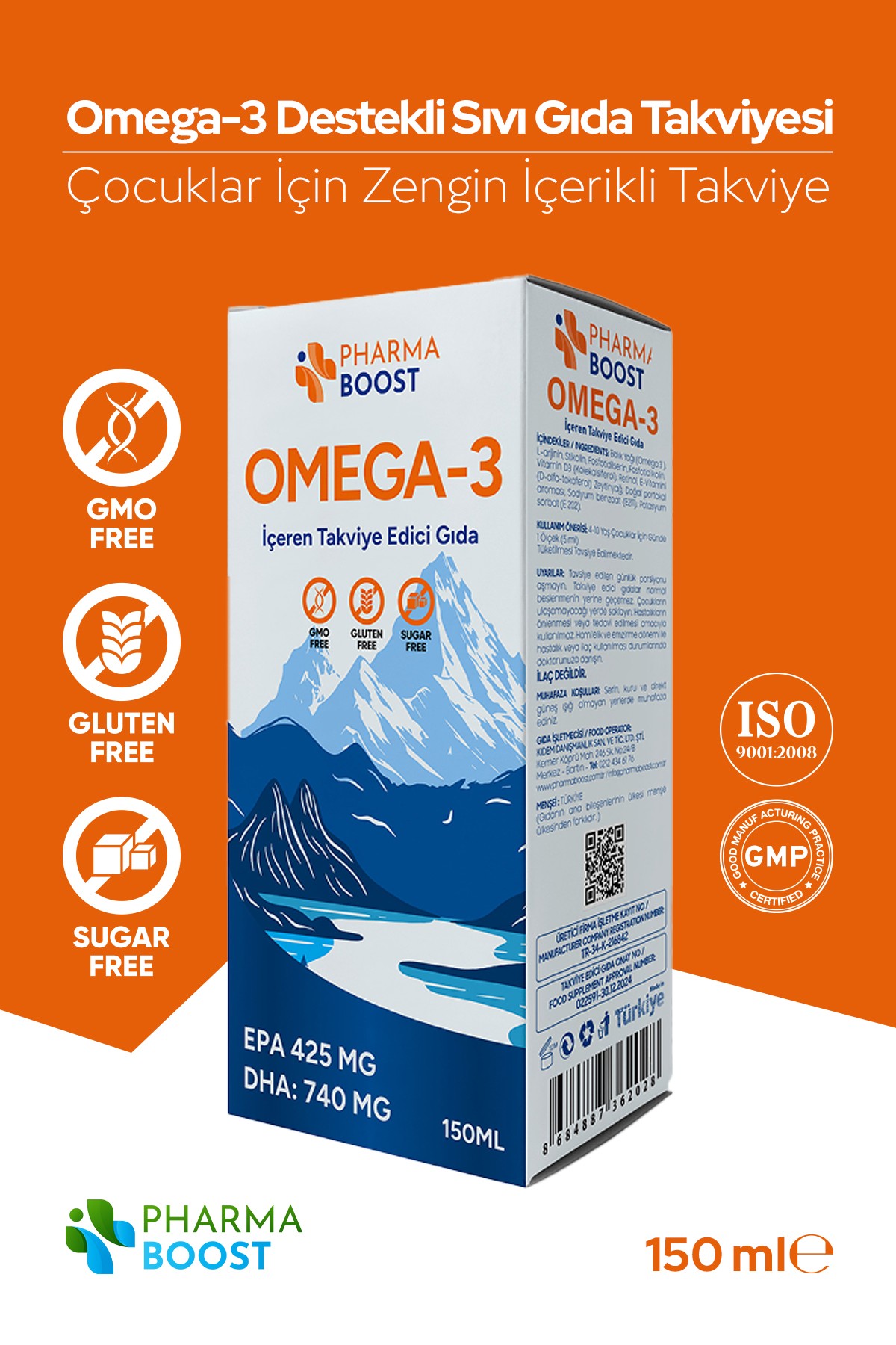 Omega-3 Sıvı Takviye Edici Gıda