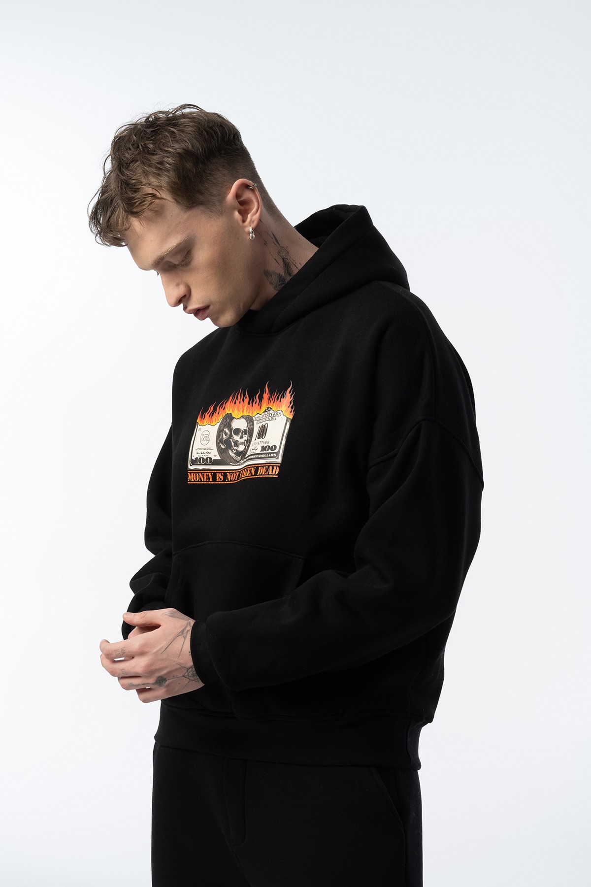 Unisex Money is Not Taken Dead Oversize Hoodie