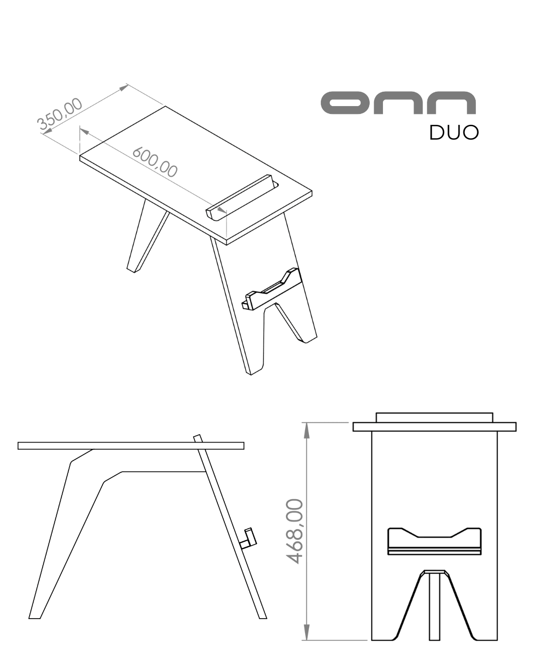 onn DUO - Tasarım Sehpa Dergilik