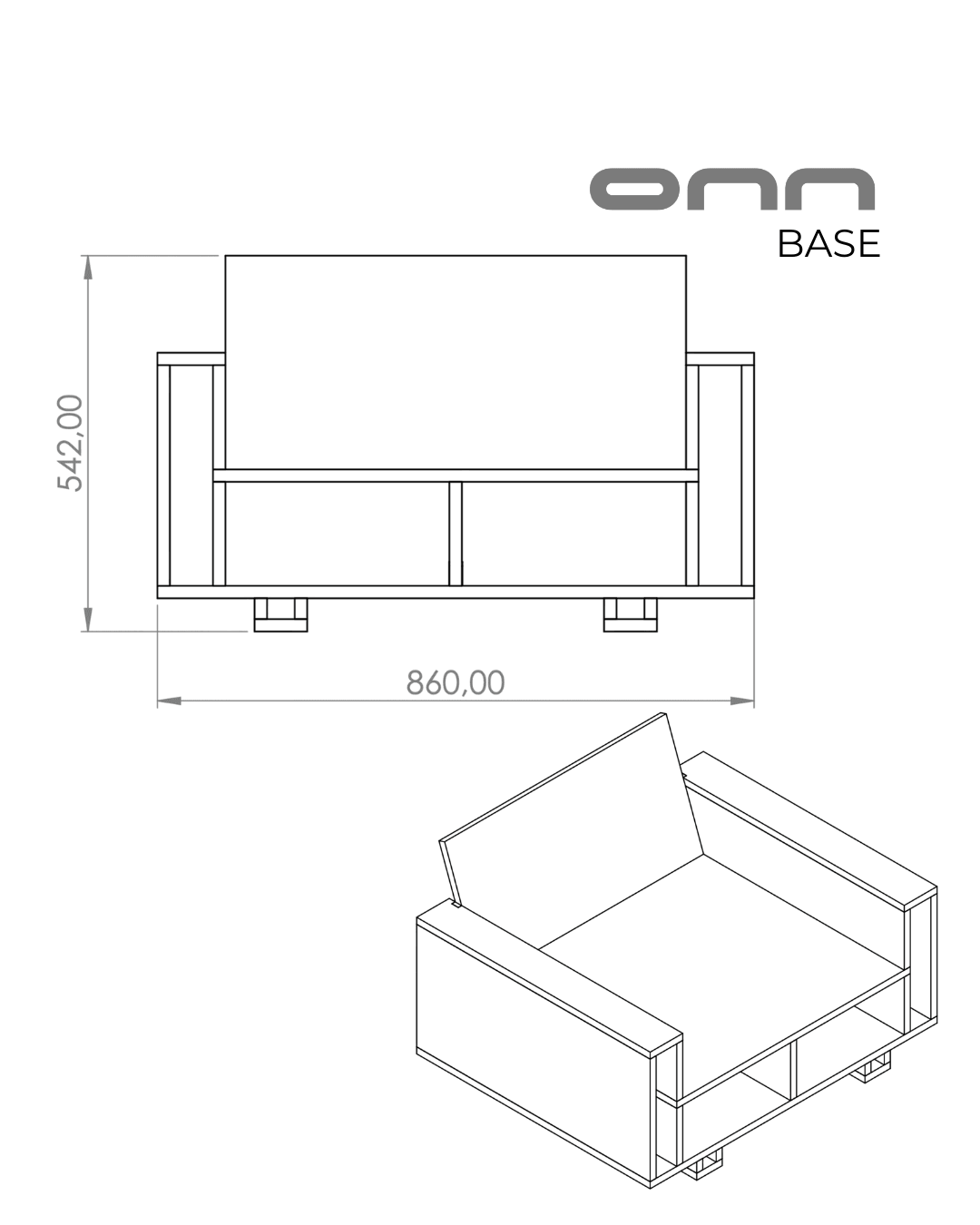 onn BASE - Tasarım Kitap Koltuğu
