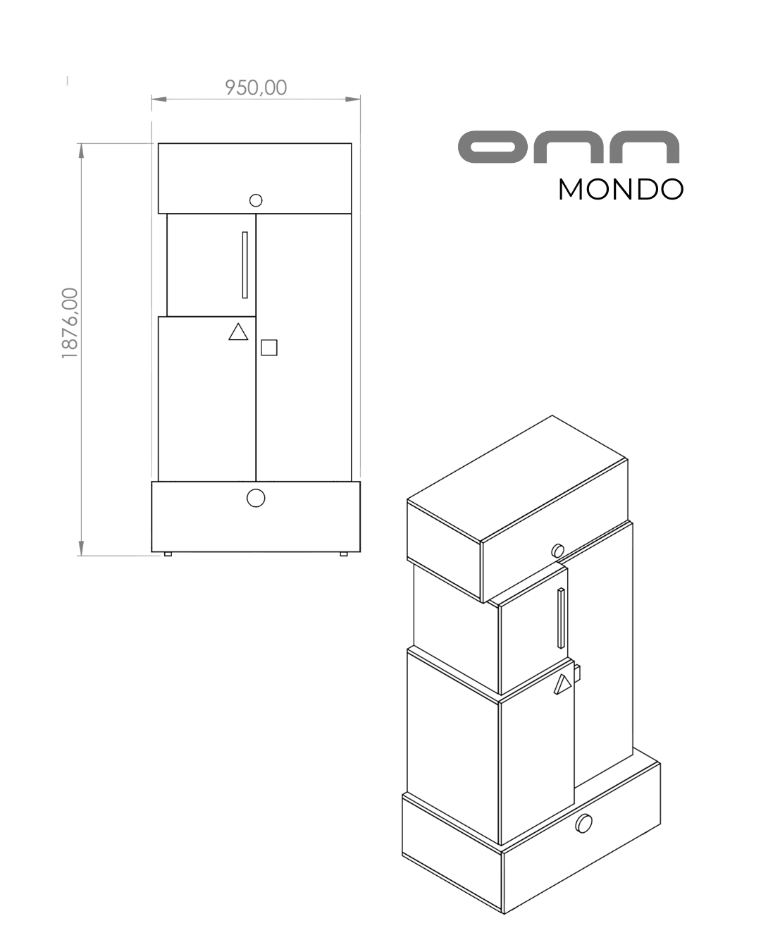onn MONDO - Tasarım Kıyafet Dolabı