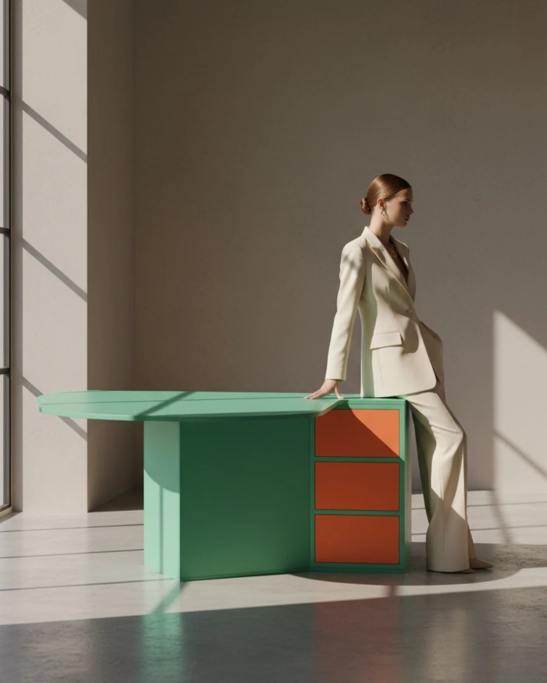 onn WOB - Tasarım Üç Çekmeceli Çalışma Masası