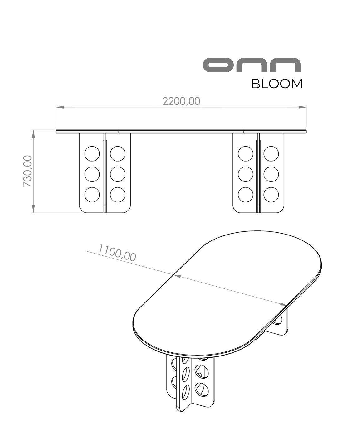 onn BLOOM - Tasarım Yemek Masası