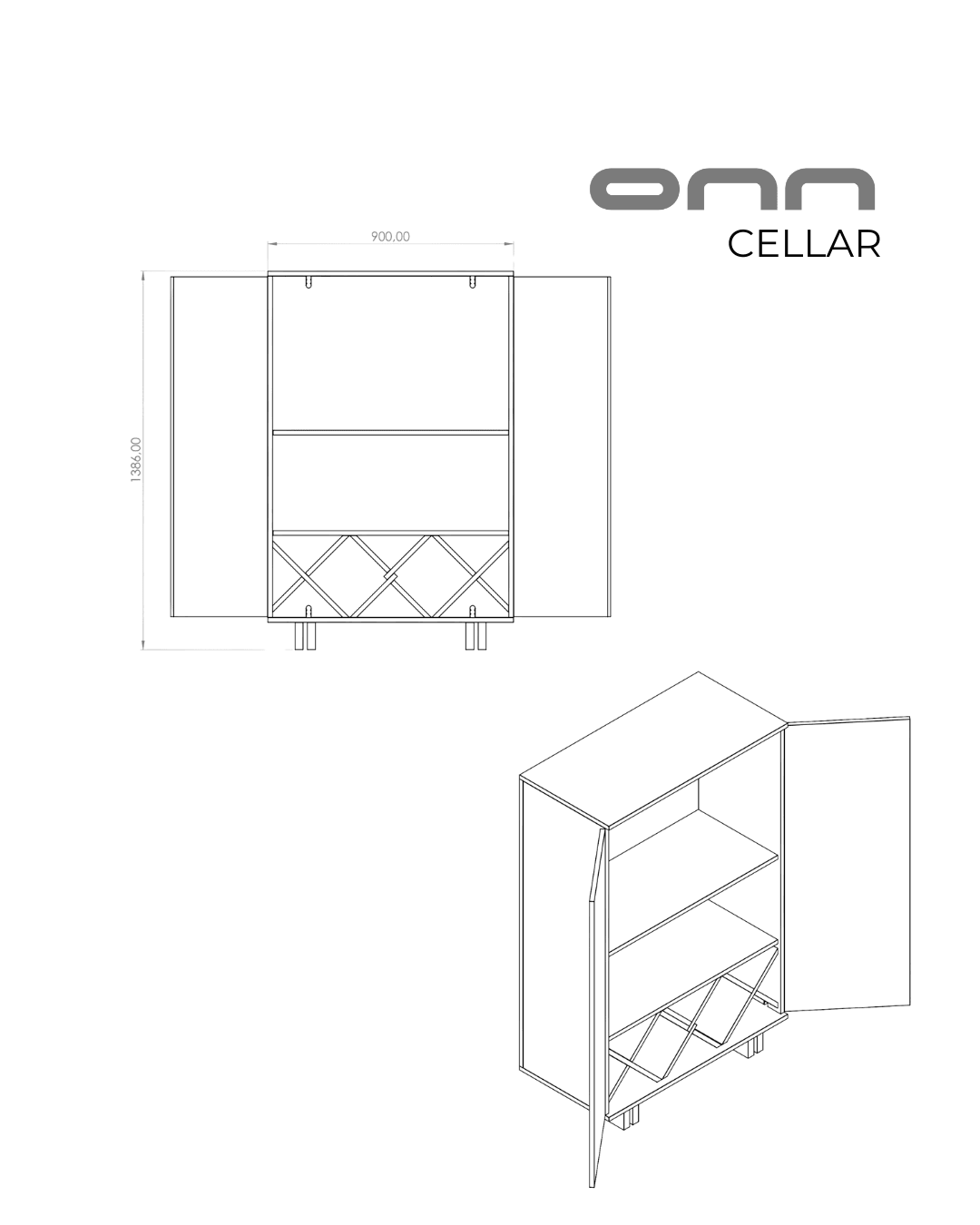onn CELLAR - Tasarım İçki Dolabı