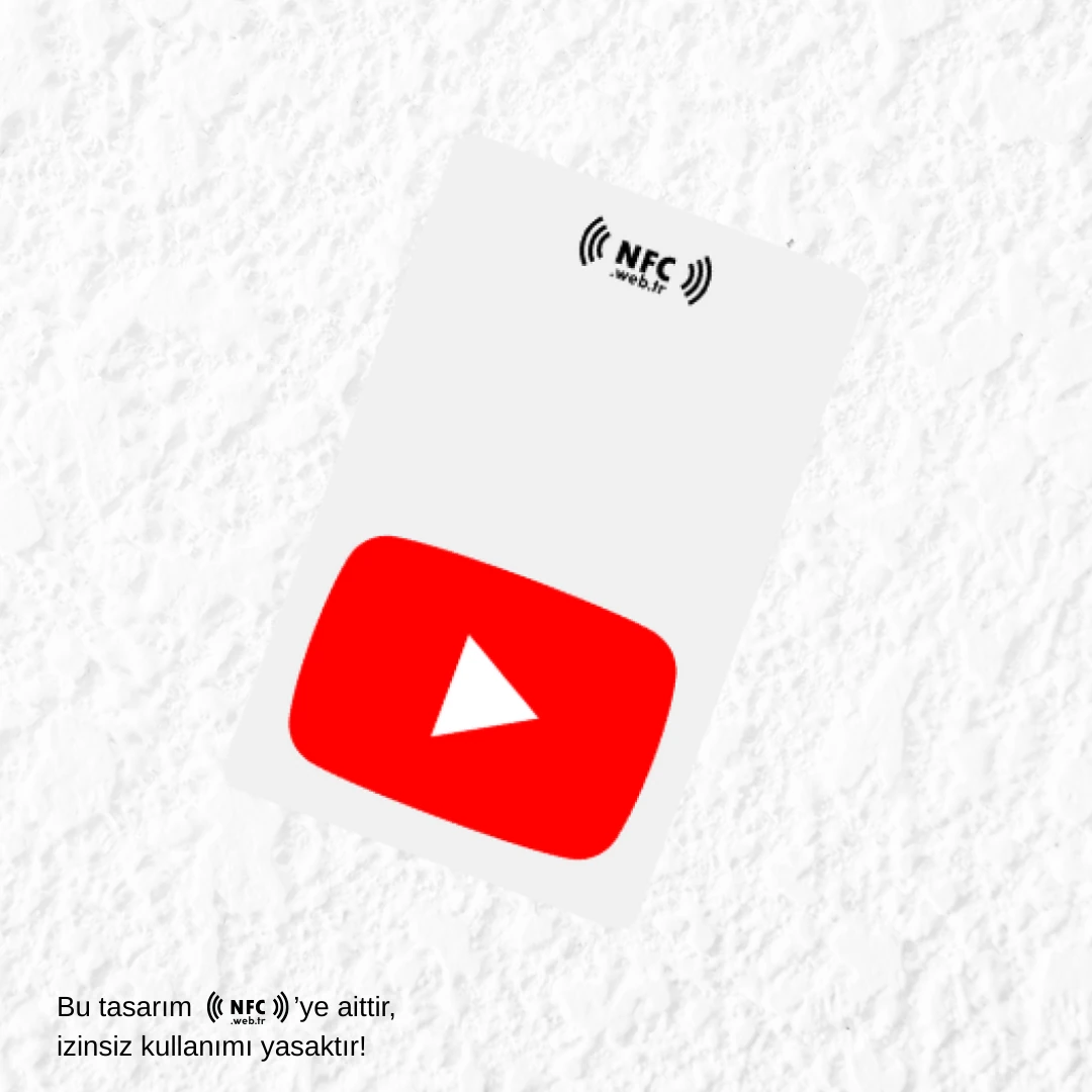 NFC ve QR Kodlu Youtube Takip Kartı