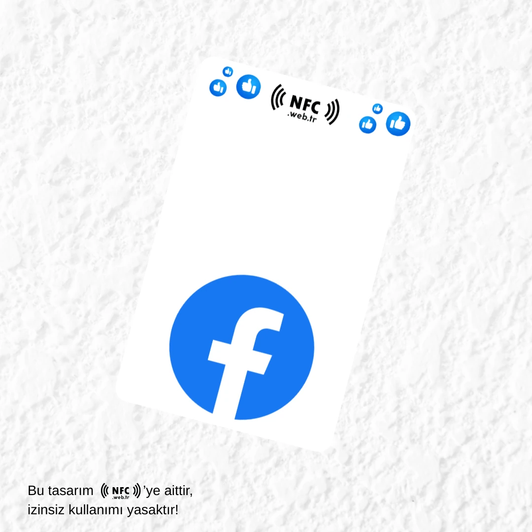NFC ve QR Kodlu Facebook Takip Kartı