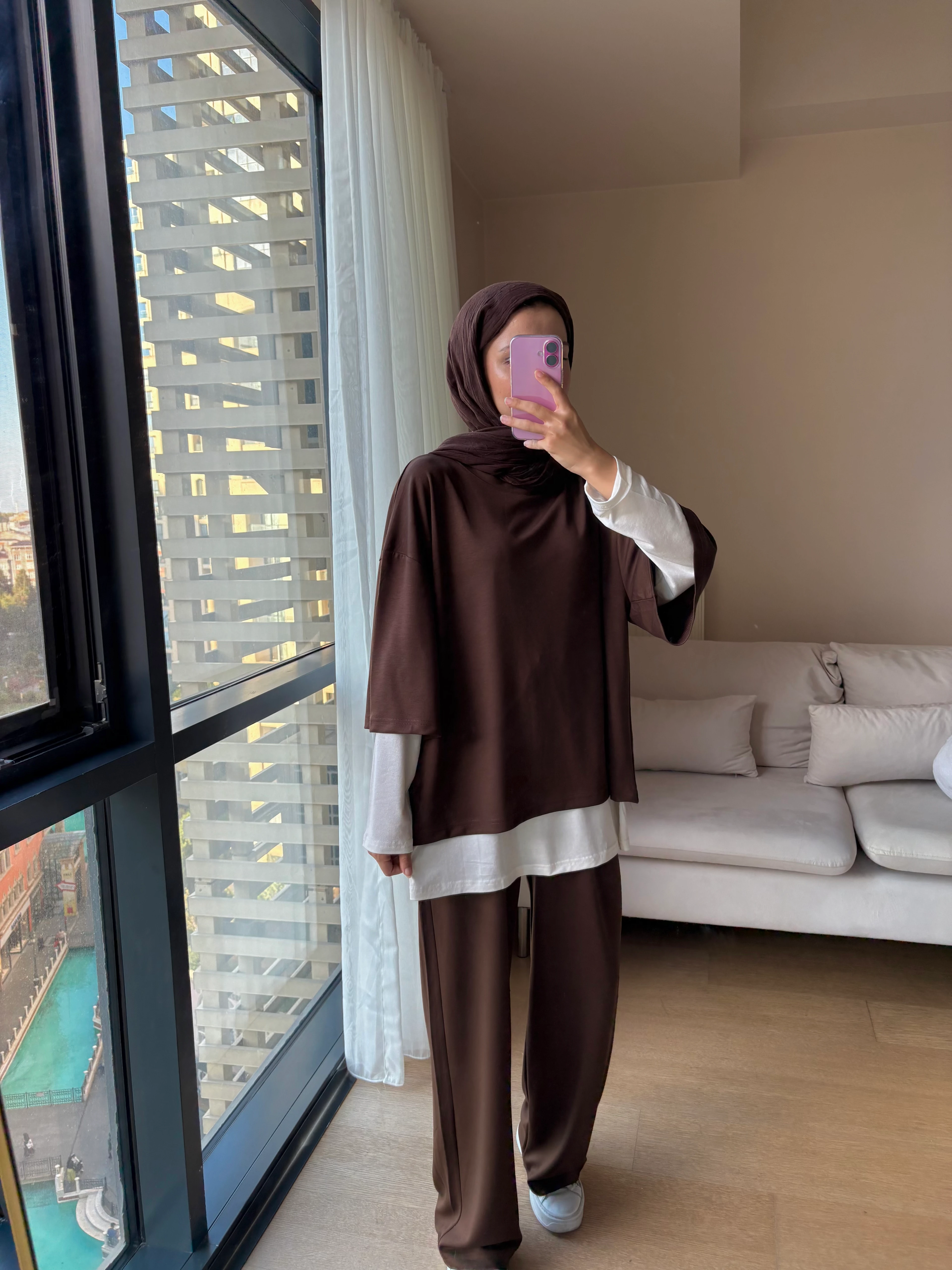 3 Parça Oysho Takım - Kahve