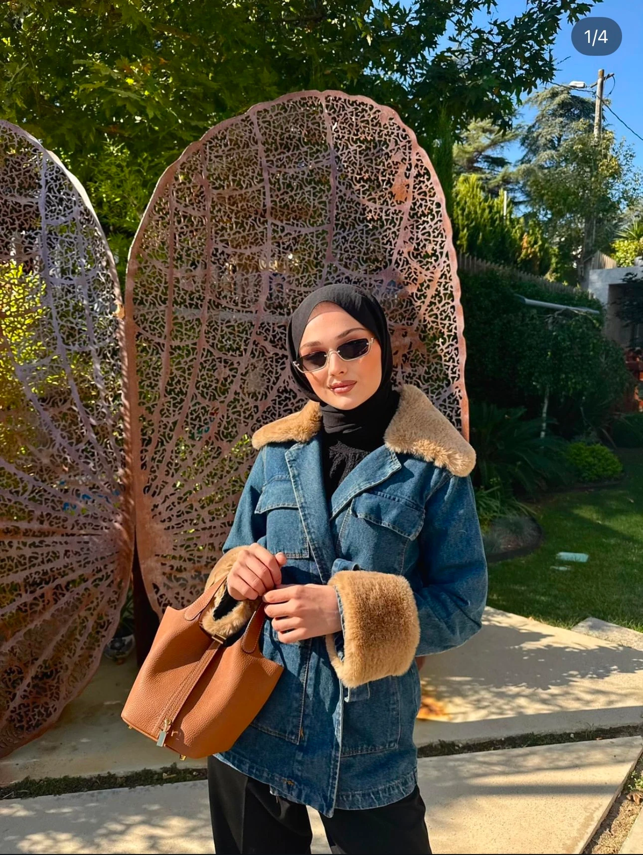 Kürk Detay Kot Ceket