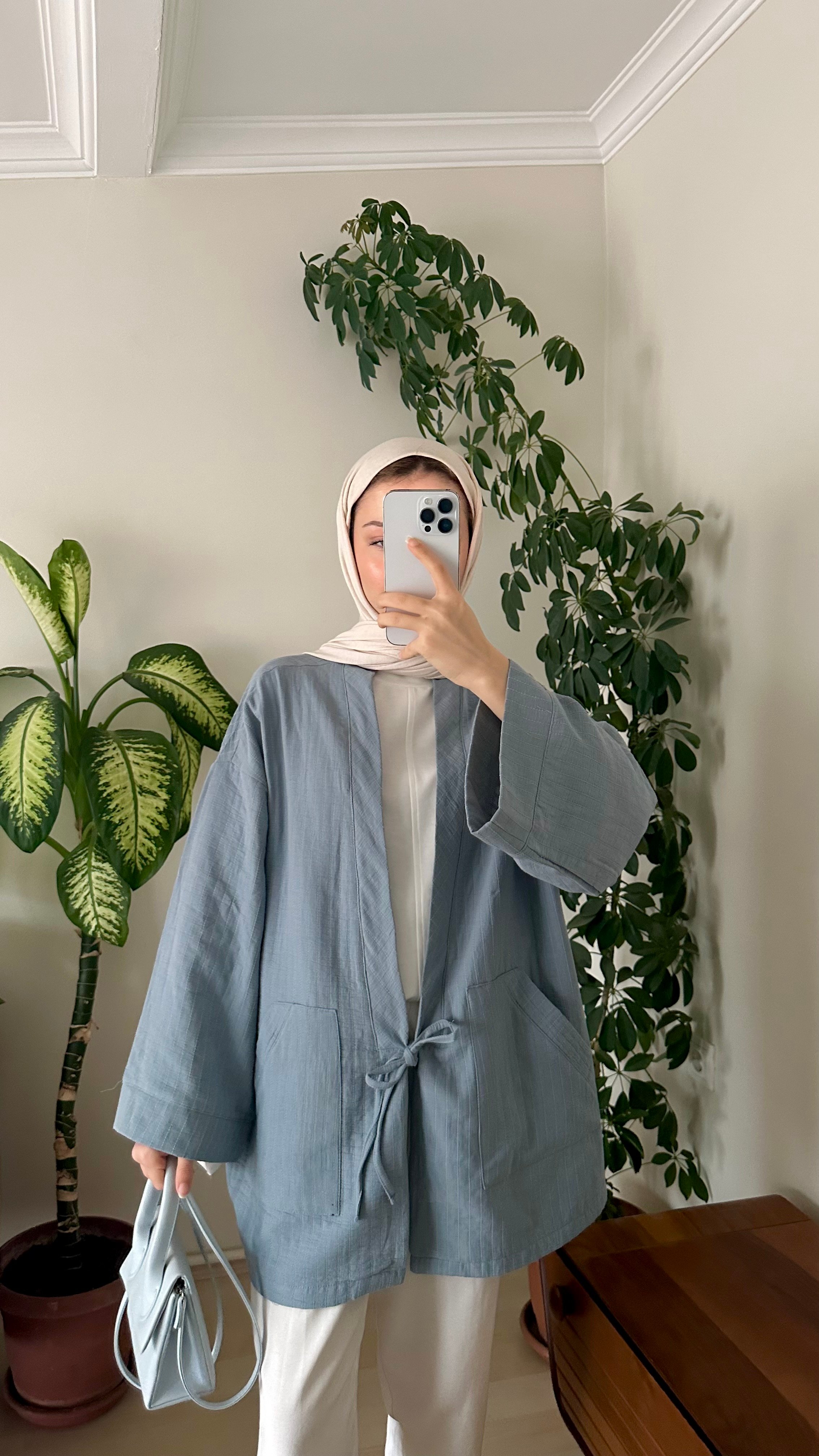 Önden Bağlamalı Kimono 