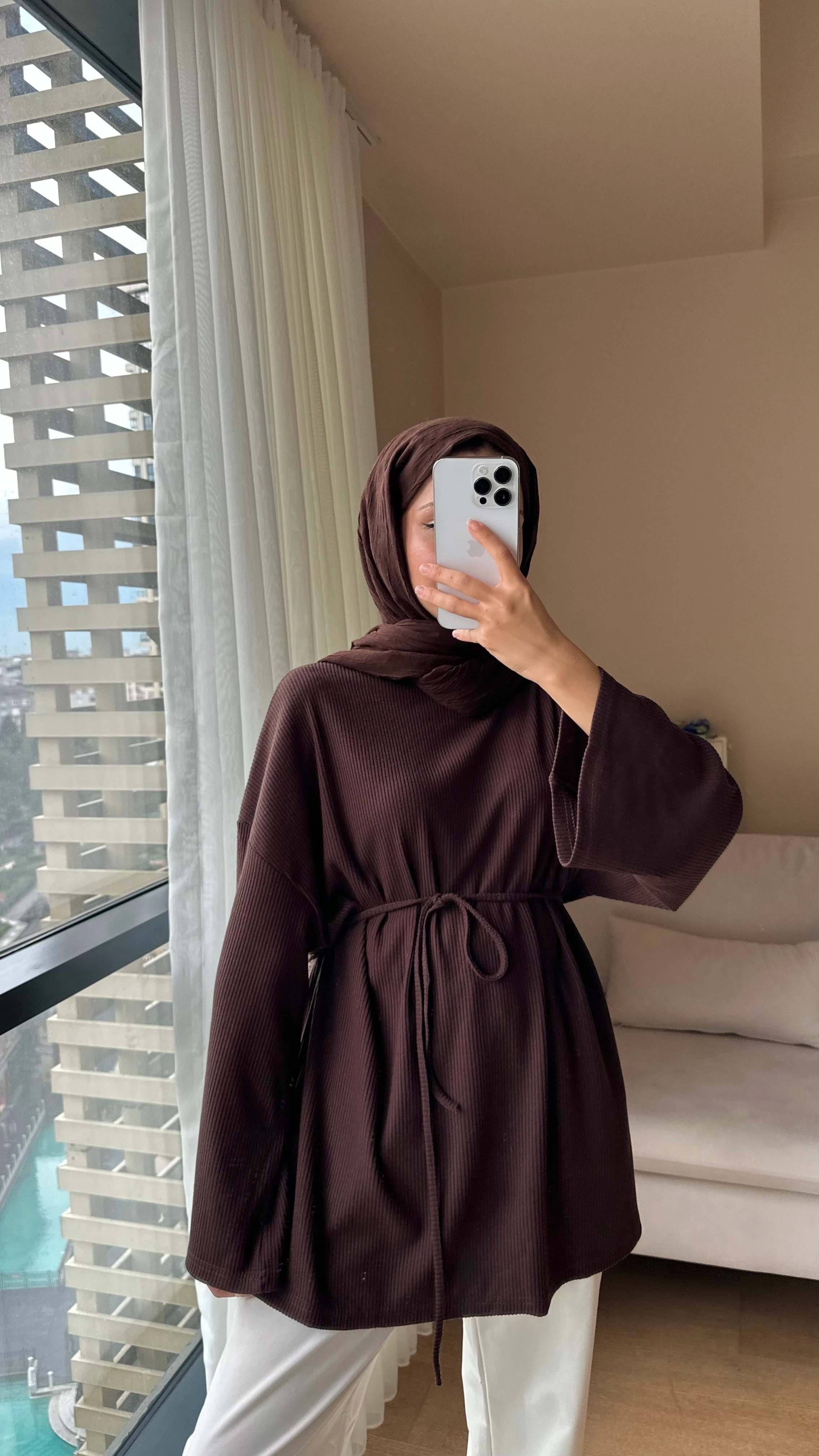 Kaşkorse Tunik - Kahve