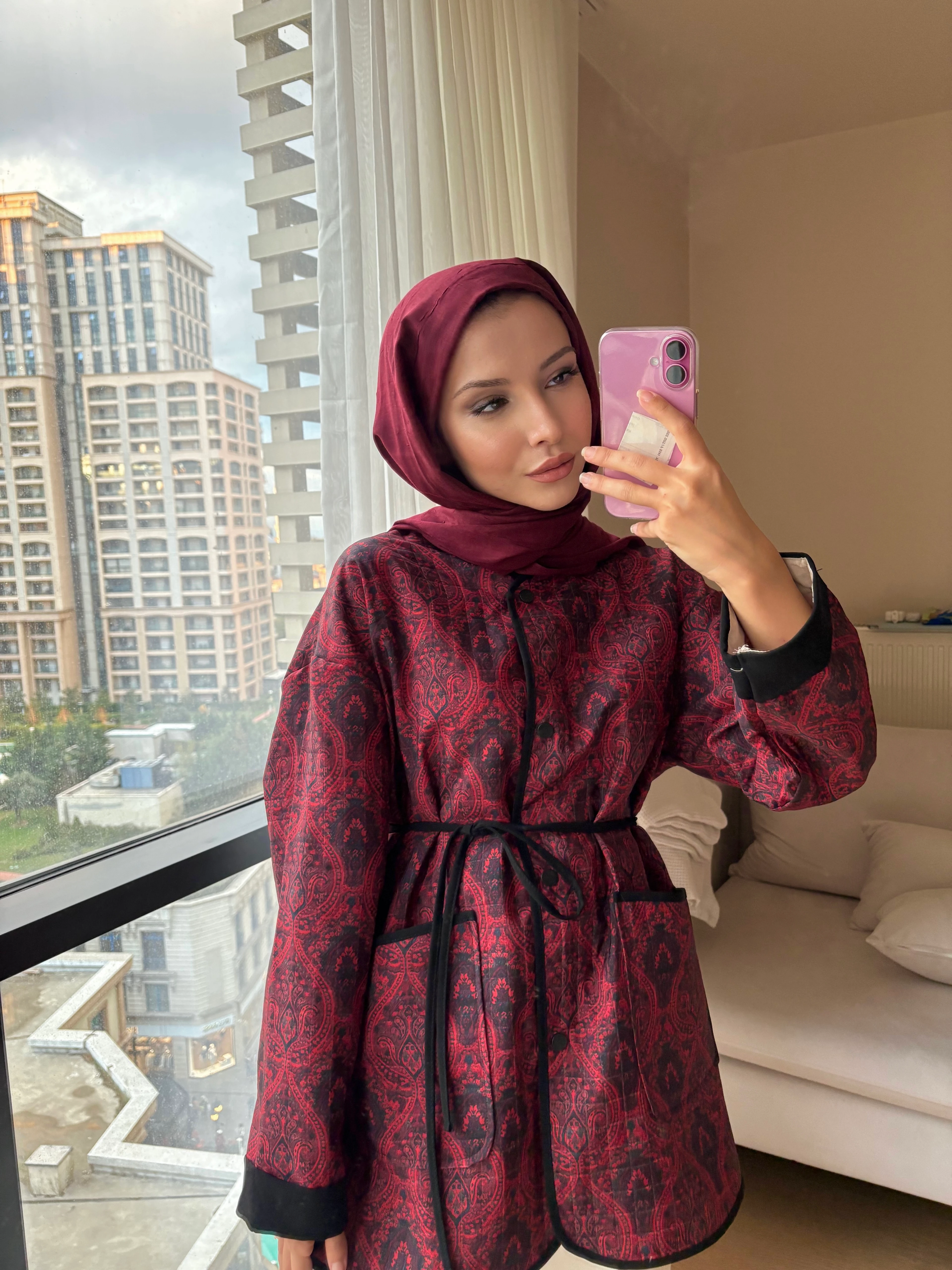 Etnik Desen Mevsimlik Ceket