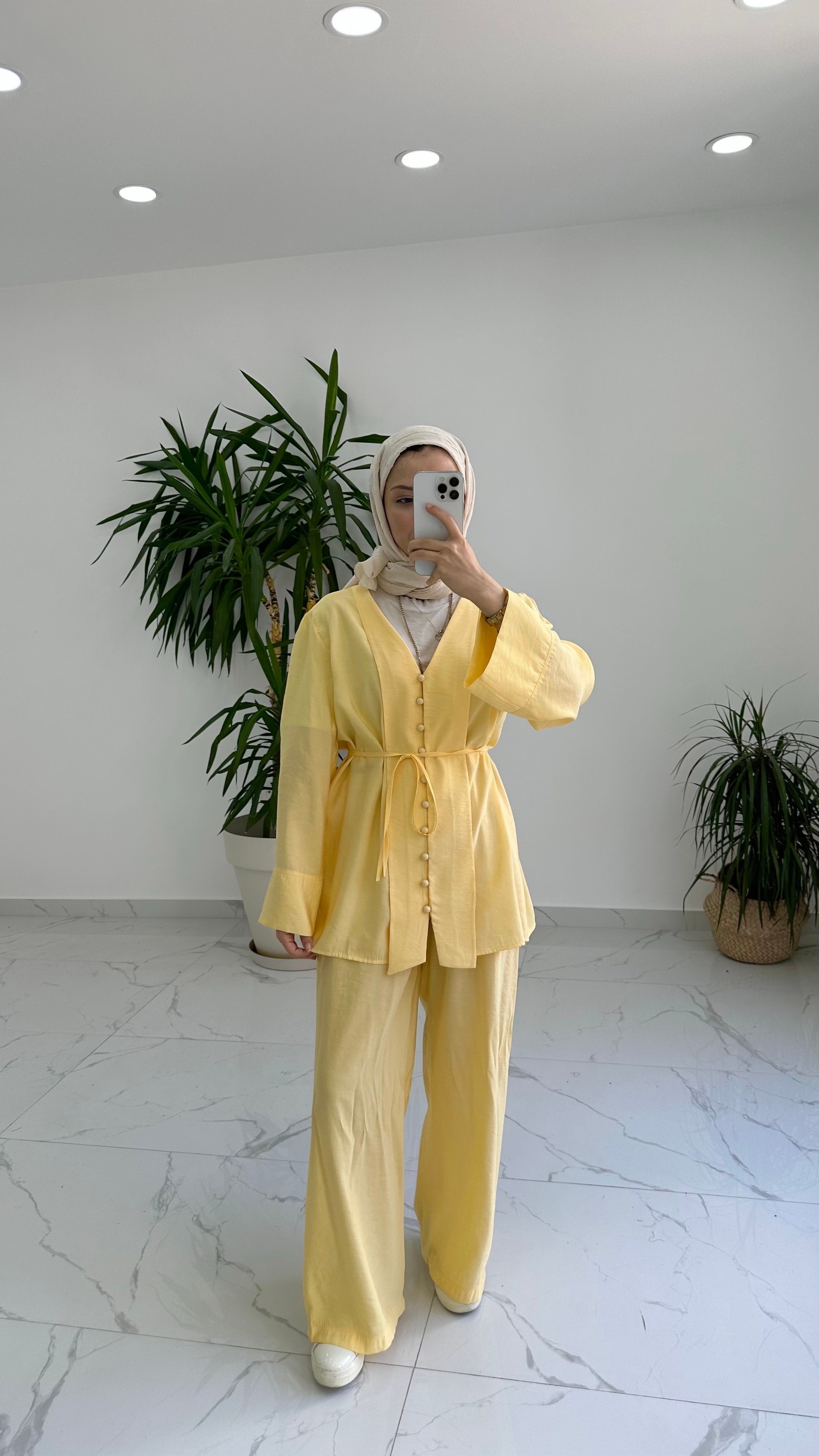 Mango Takım - Sarı
