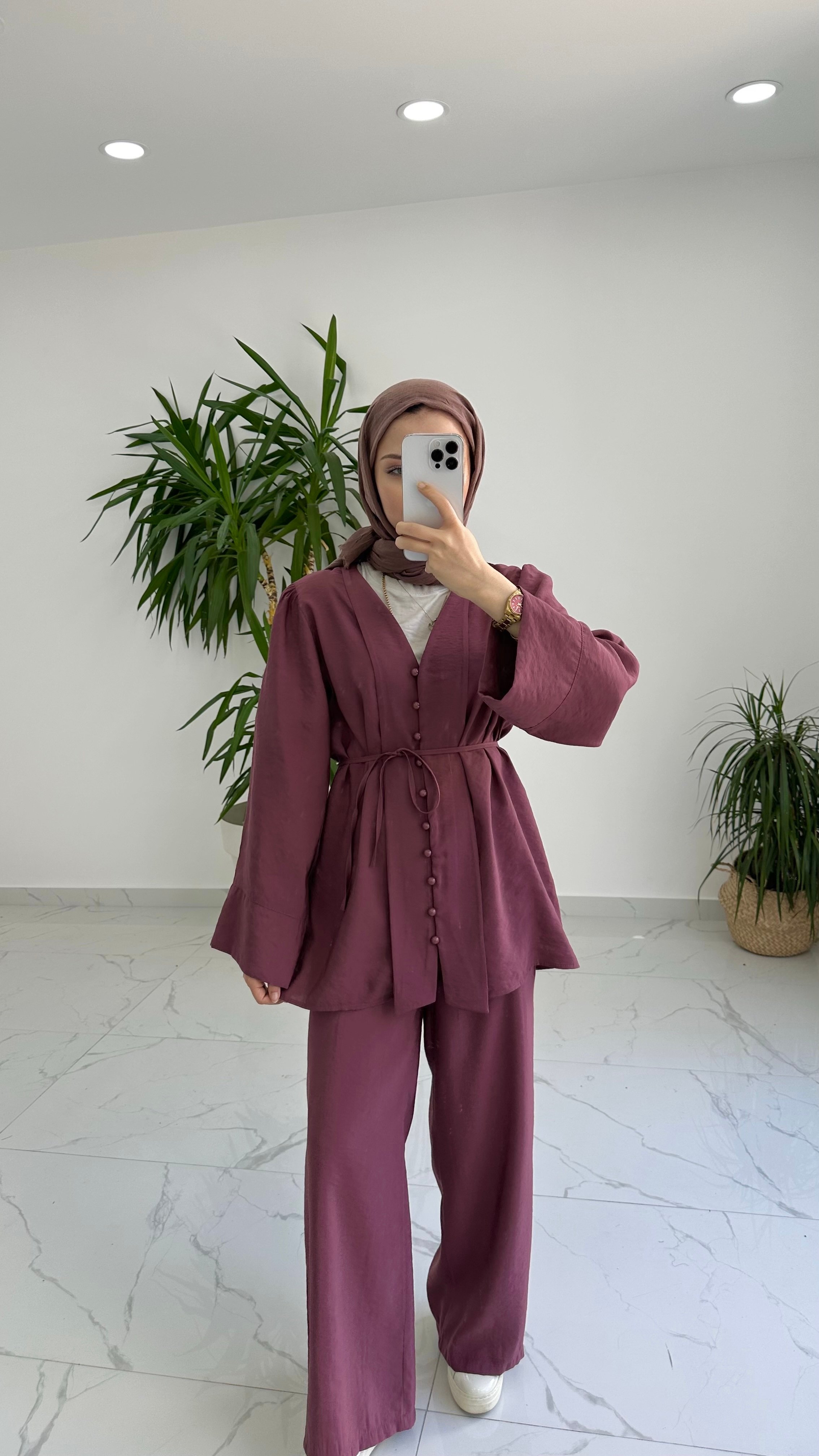Mango Takım - Bordo