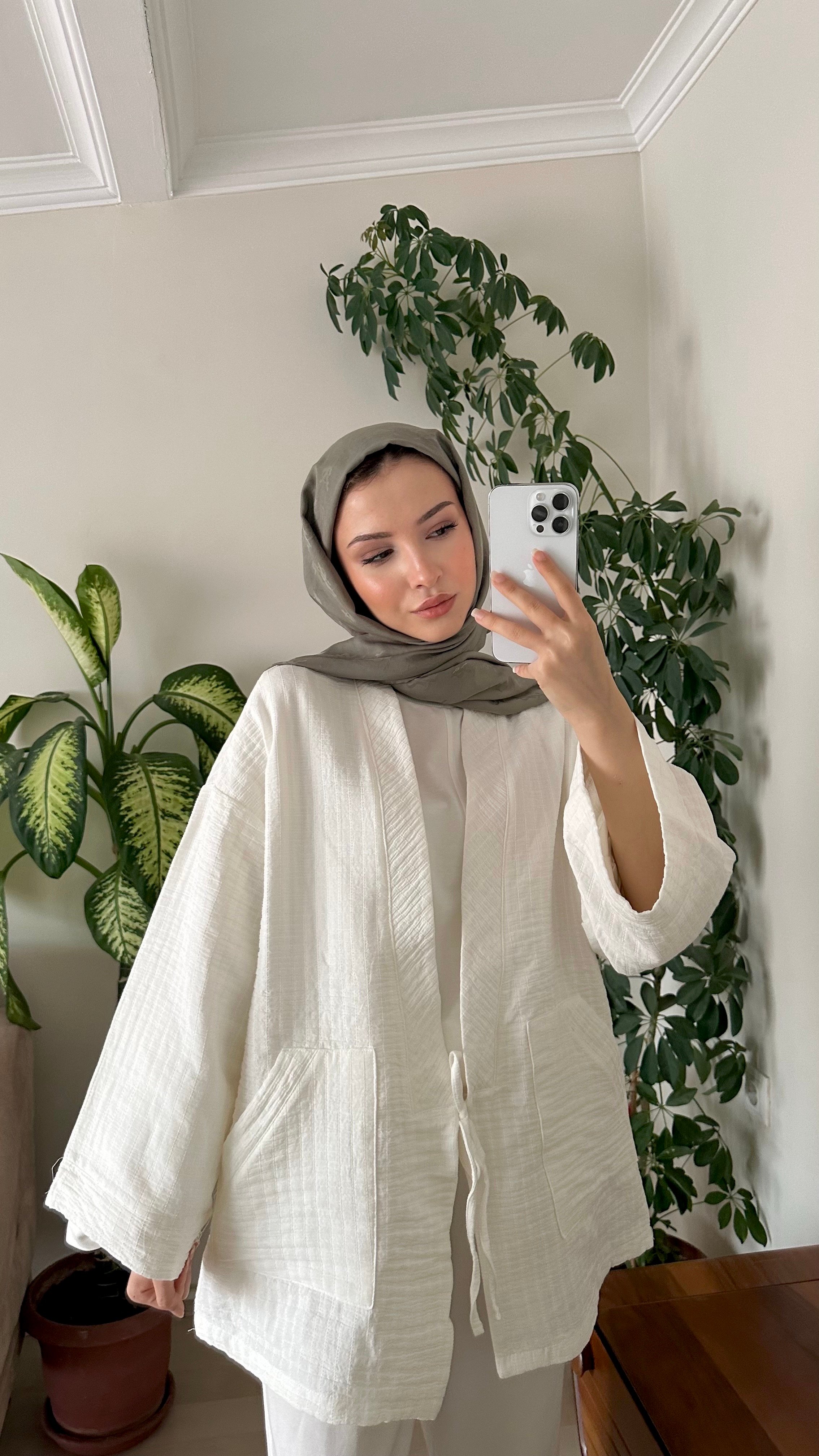 Önden Bağlamalı Kimono 
