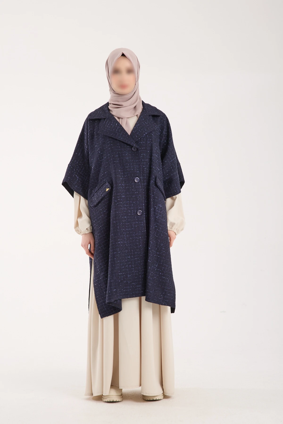 Channell Kumaş Lacivert Panço