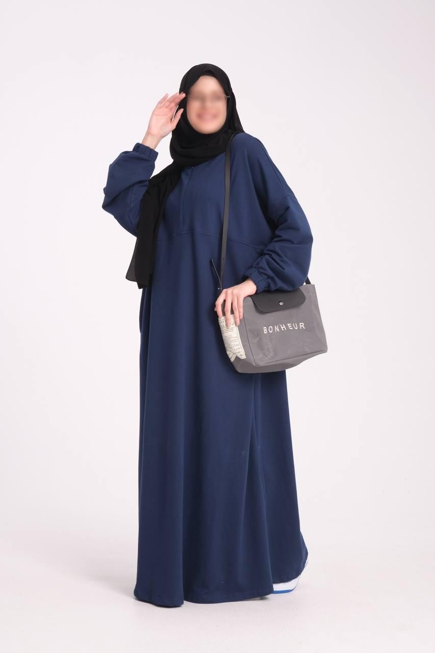 İndigo Sweat Elbise Ferace