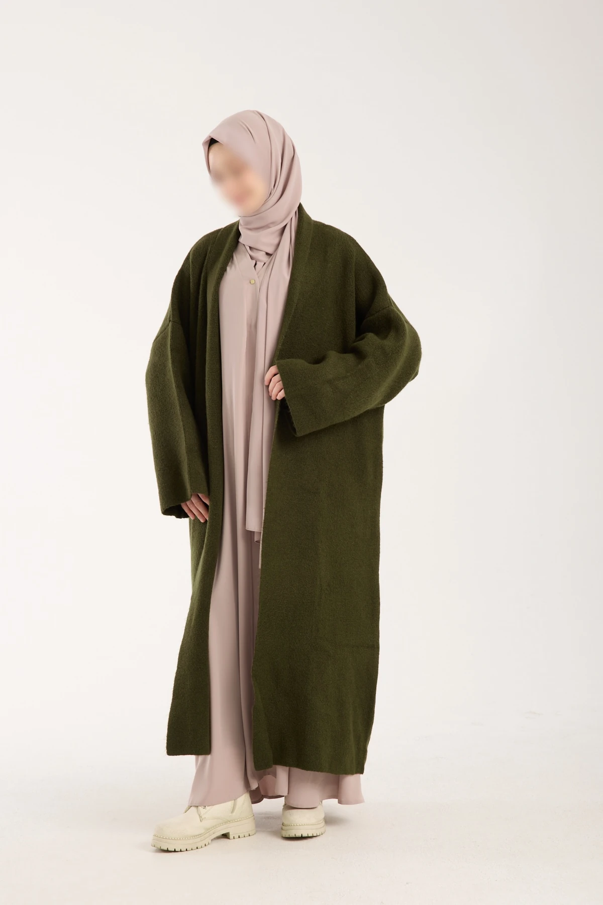 Haki Yeşil Kalın Hırka