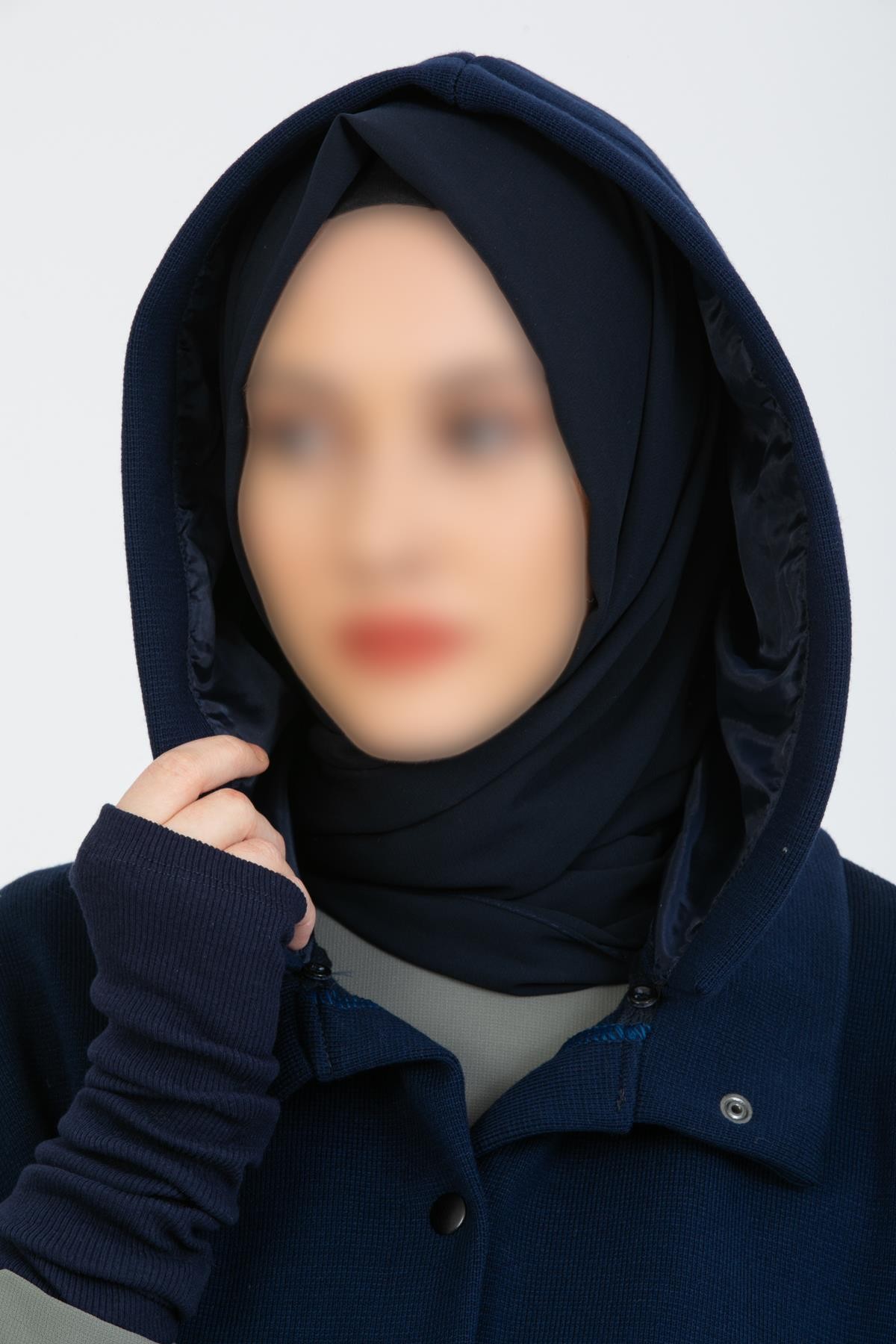 Kalın Çelik Örme Lacivert Hakim Yakalı Panço